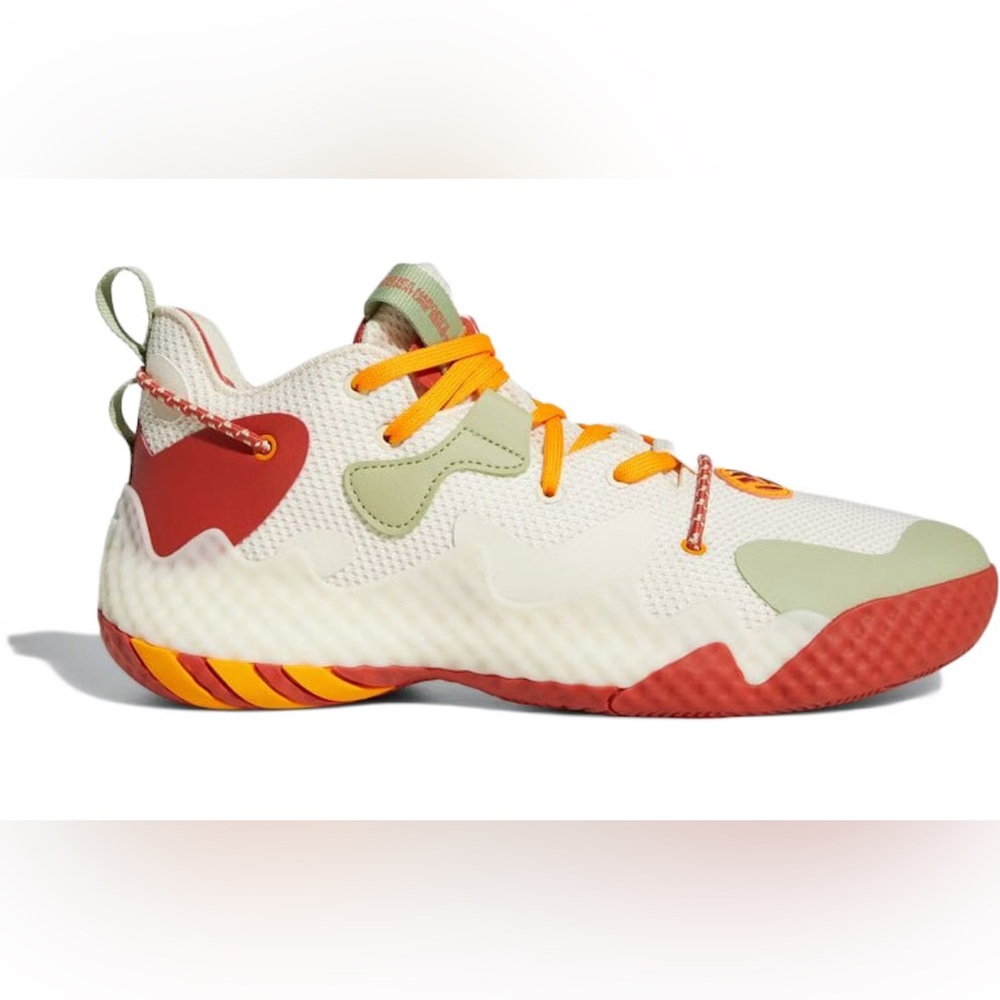 ADIDAS || Harden Vol. 6 Wonder White Magic Lime Sneakers. Sz. Men-6 Wm-7